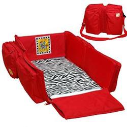 Triple Play 7501RZ - 3-n-1 Diaper and Travel bag - Red Zebra