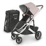 UPPAbaby CRUZ V2 Stroller - ALICE (dusty pink/silver/saddle leather) + TravelBag for VISTA, VISTA V2, CRUZ, CRUZ V2